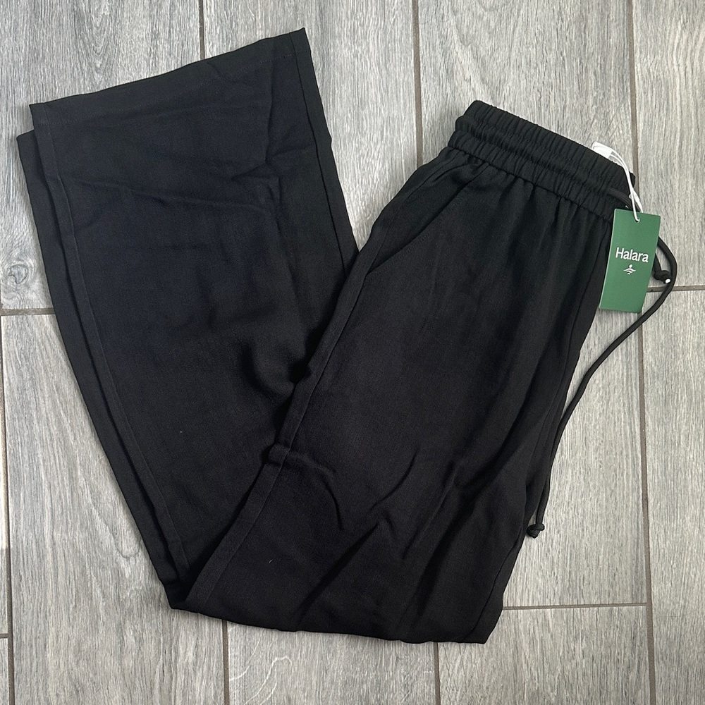 Halara black linen pants in TALL - Picture 2 of 5